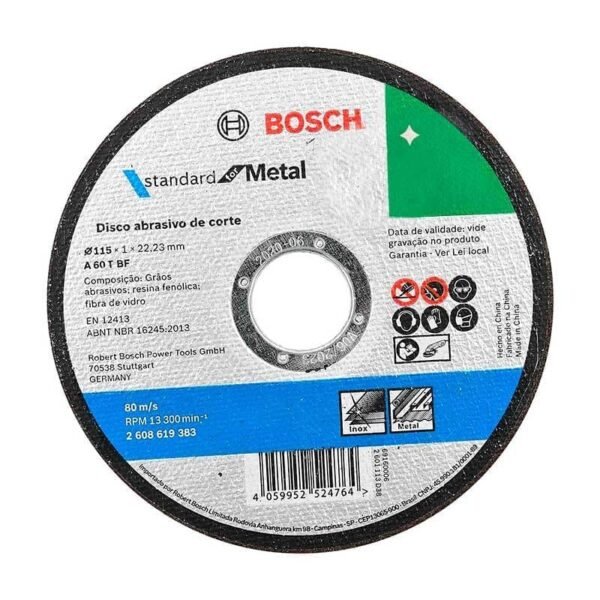 Disco Corte Standard Metal 115x1,0mm/ Caja X25 2608619383
